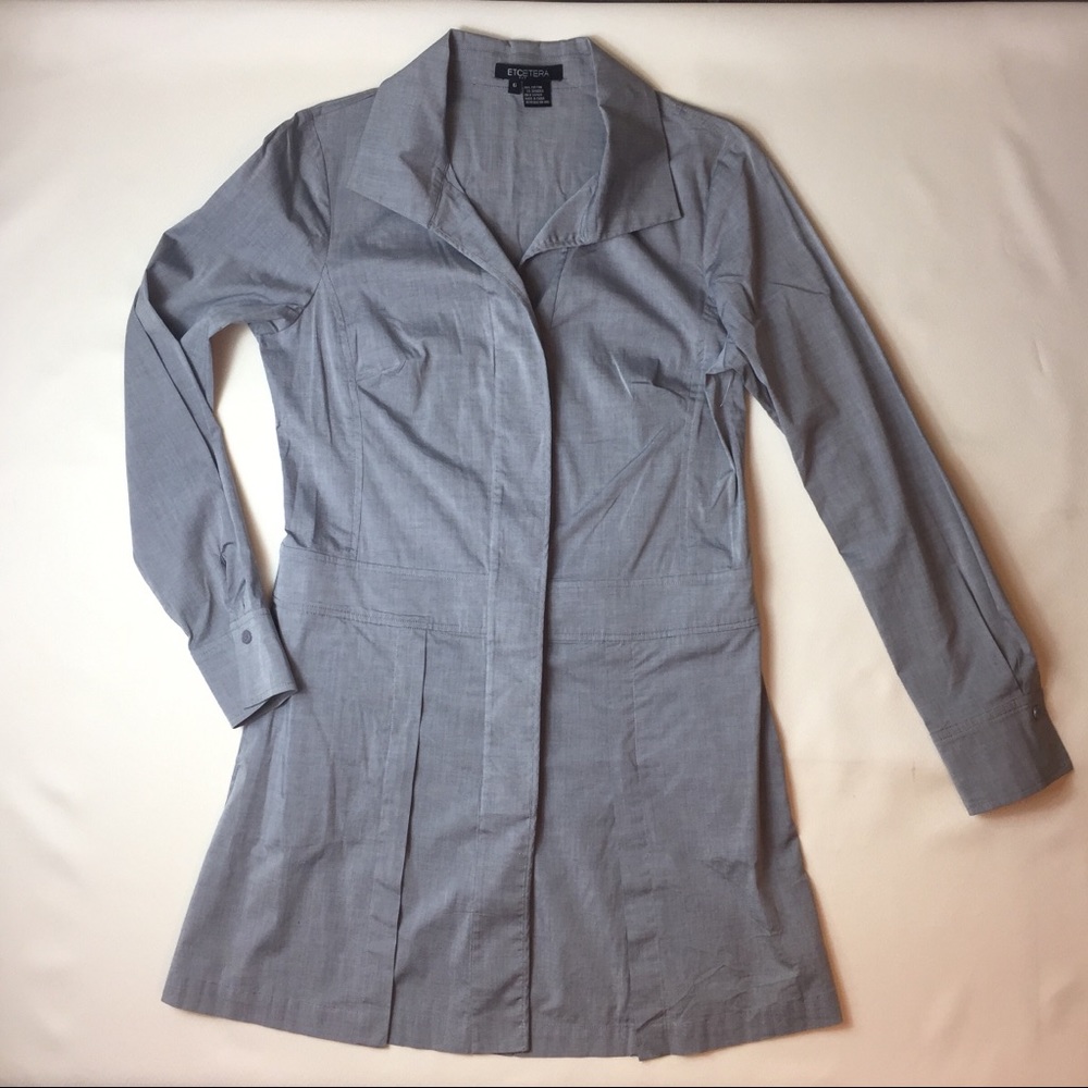 Etcetera Button Down Tunic W/ Split Front - image 3